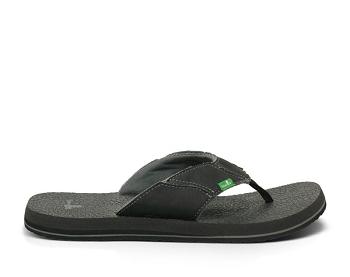 Sanuk Fault Line Men's Flip Flops Grey | Canada 297WNB